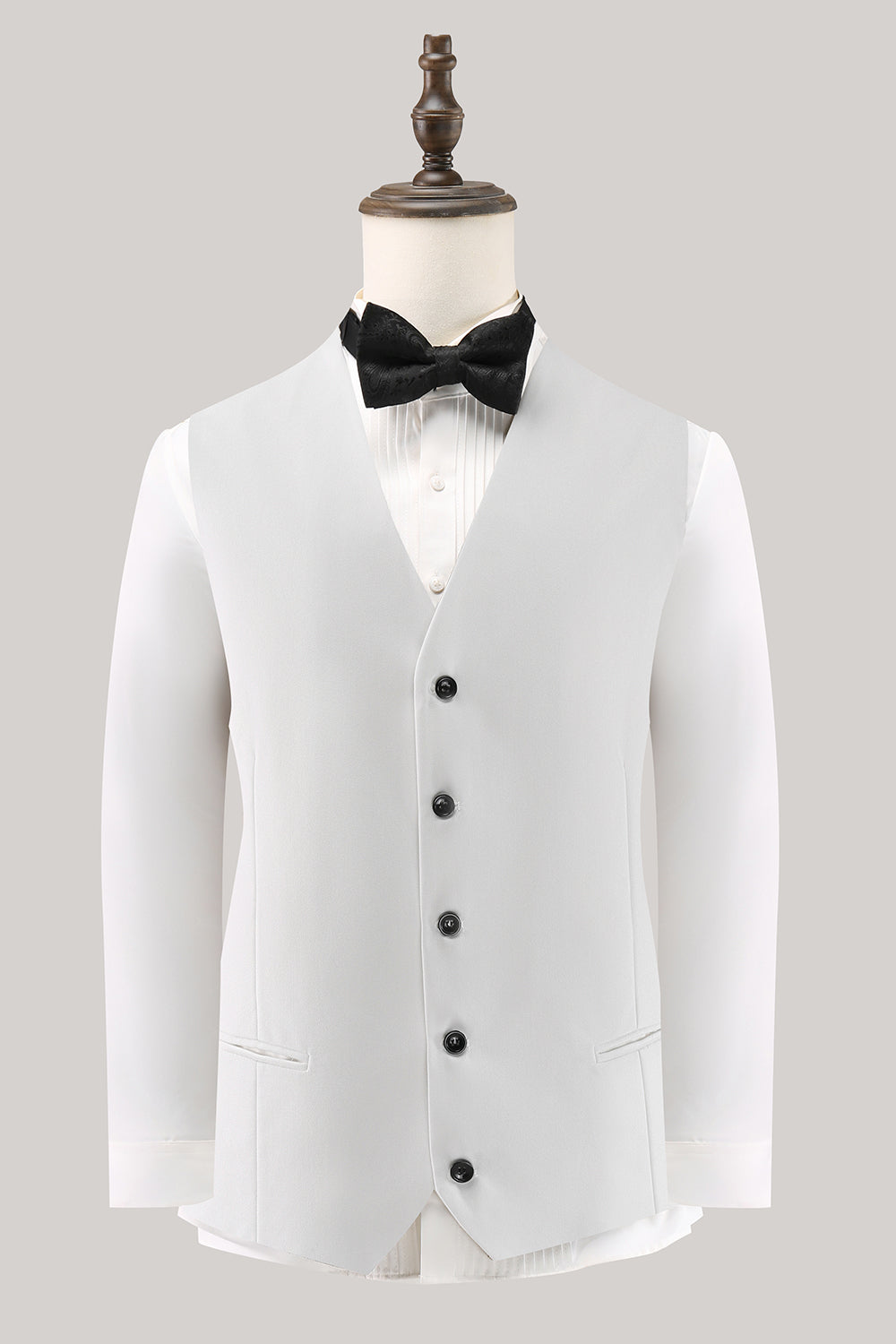 White Shawl Lapel 3 Piece One Button Men's Prom Suits