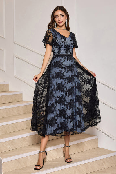 ワンピース Acka flower lace dress black flower lace dress – Acka online store