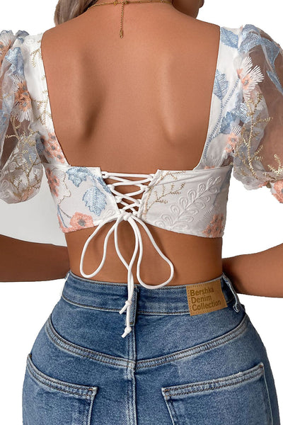 【未使用】2way Cotton Puff Sleeve Bustier 25SUMMER PRE-ORDER] 2-way Cotton Puff Sleeve Bustier