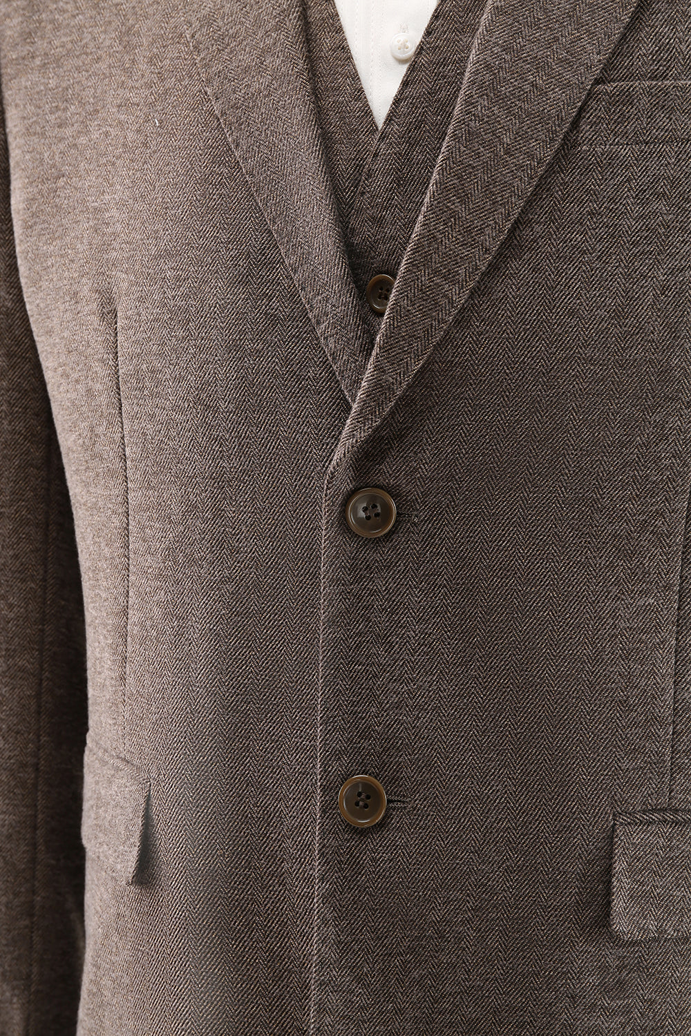 Brown Notched Lapel 3 Piece Single Breasted Men's Prom Suits