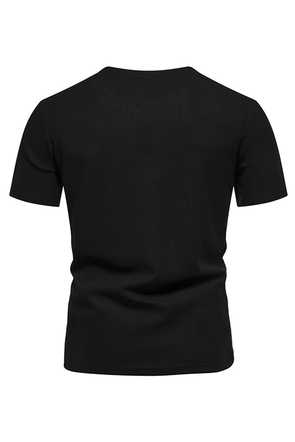 White Knit Cotton Crewneck Short Sleeves Men's Shirt