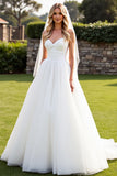 Strapless Organza Ivory A Line Long Wedding Dress