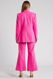 Single Breasted 2 Piece Fuchsia Work Suit