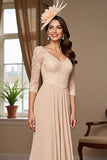 Apricot Mermaid Mother Of The Bride Dress With Appliques
