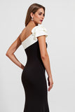 Black Mermaid Satin Long Formal Dress