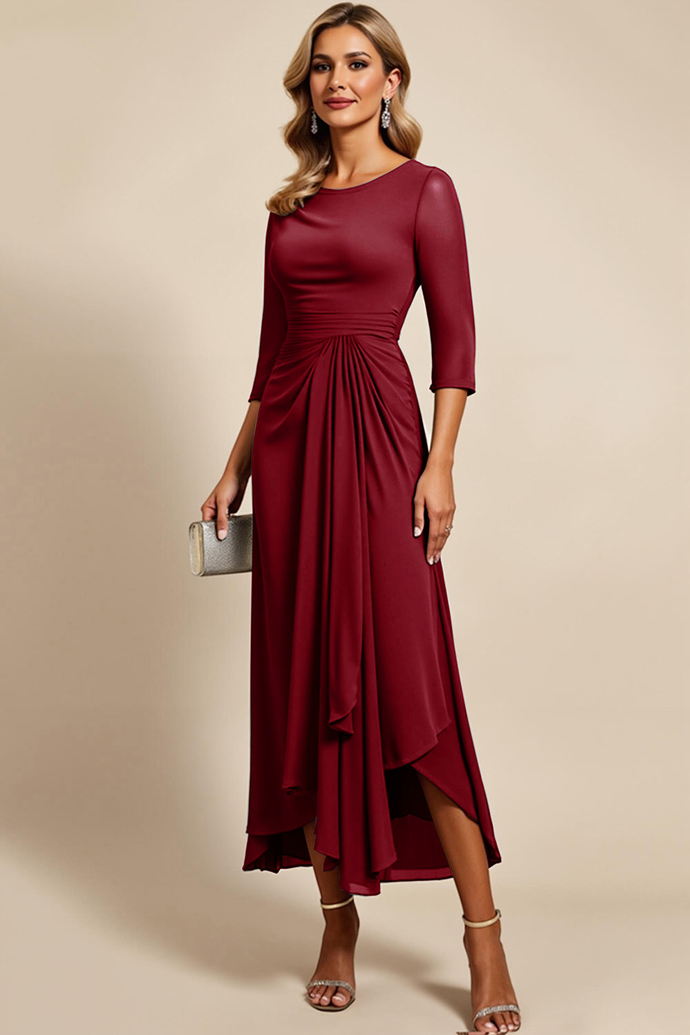 Twilight Sheath Chiffon Ankle Length Mother of the Bride Dress