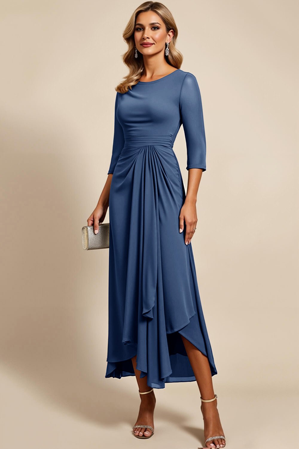 Twilight Sheath Chiffon Ankle Length Mother of the Bride Dress