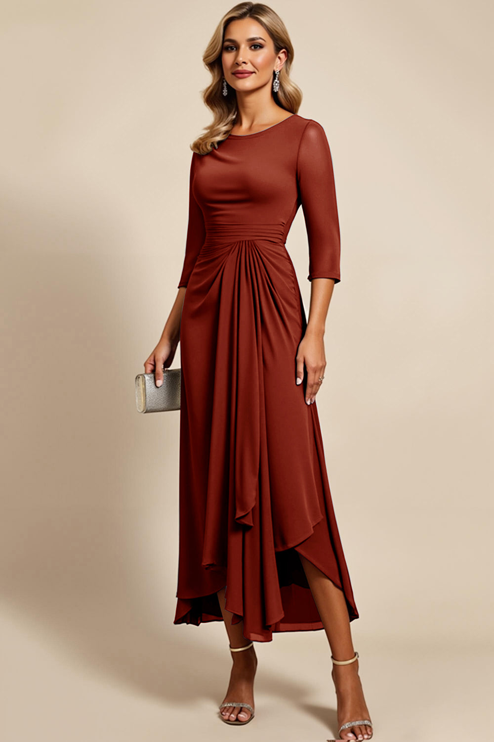 Twilight Sheath Chiffon Ankle Length Mother of the Bride Dress
