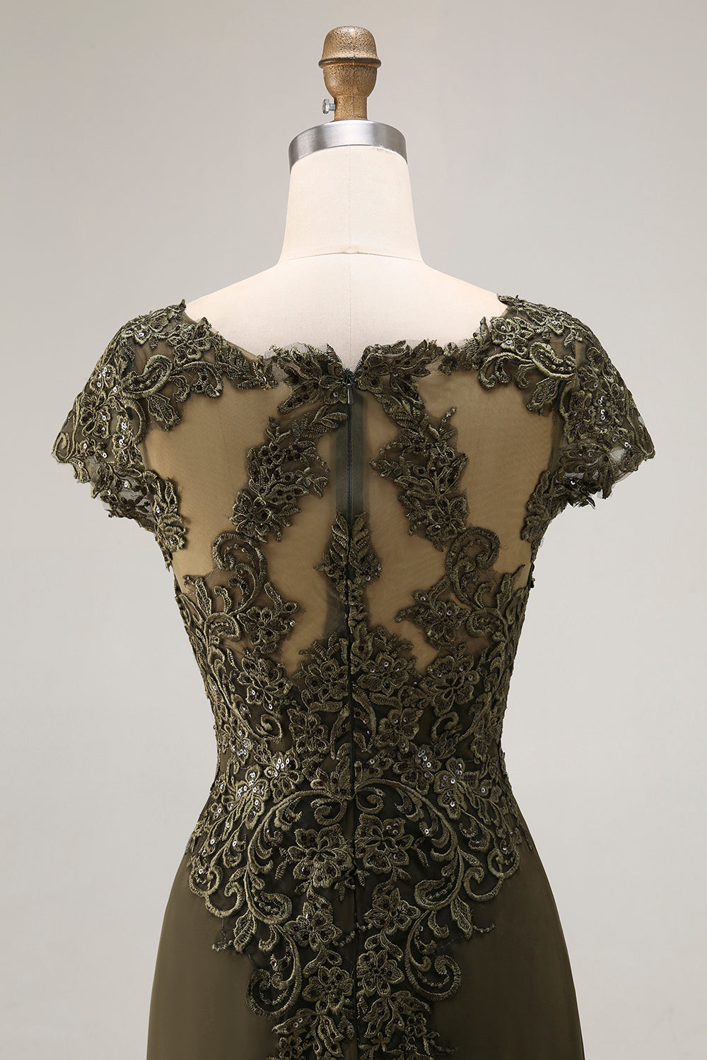 Olive A Line Satin Asymmetrical High Low Mother of the Bride Dress