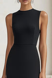 Black Sheath Formal Dress with Slit