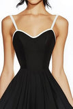 A Line Sleeveless Simple Little Black Dress