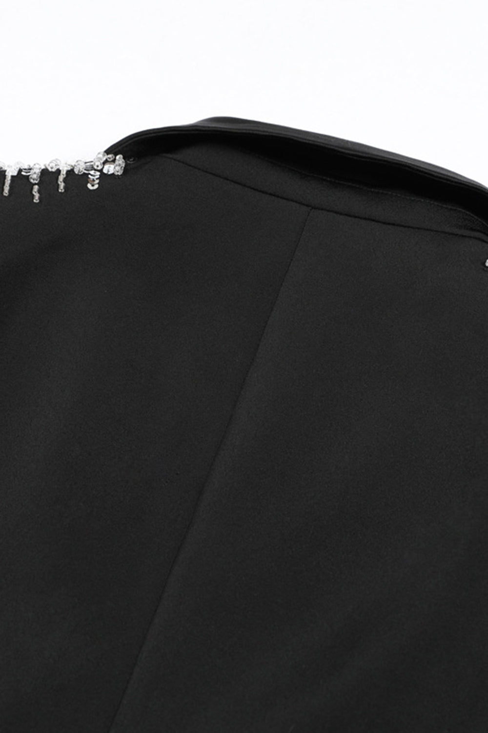 White Peak Lapel Single Breasted Women Prom Blazer with Sequins