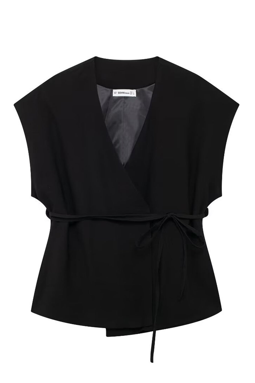 Black 2 Piece Sleeveless Women Prom Suits with Strings