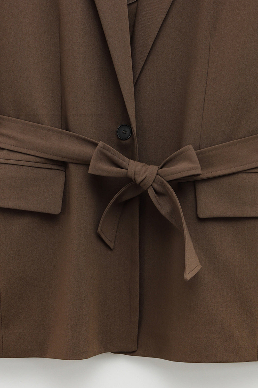 Coffee 2 Piece Notched Lapel Women Prom Suits with Belts