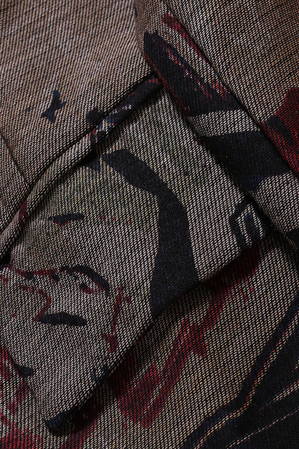 Men's Dark Coffee Notched Lapel Blazer with with Pockets