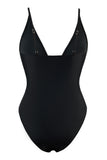 Classic Black Strappy One-Piece Swimsuit