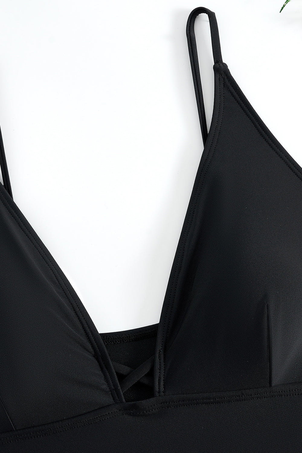 Classic Black Strappy One-Piece Swimsuit