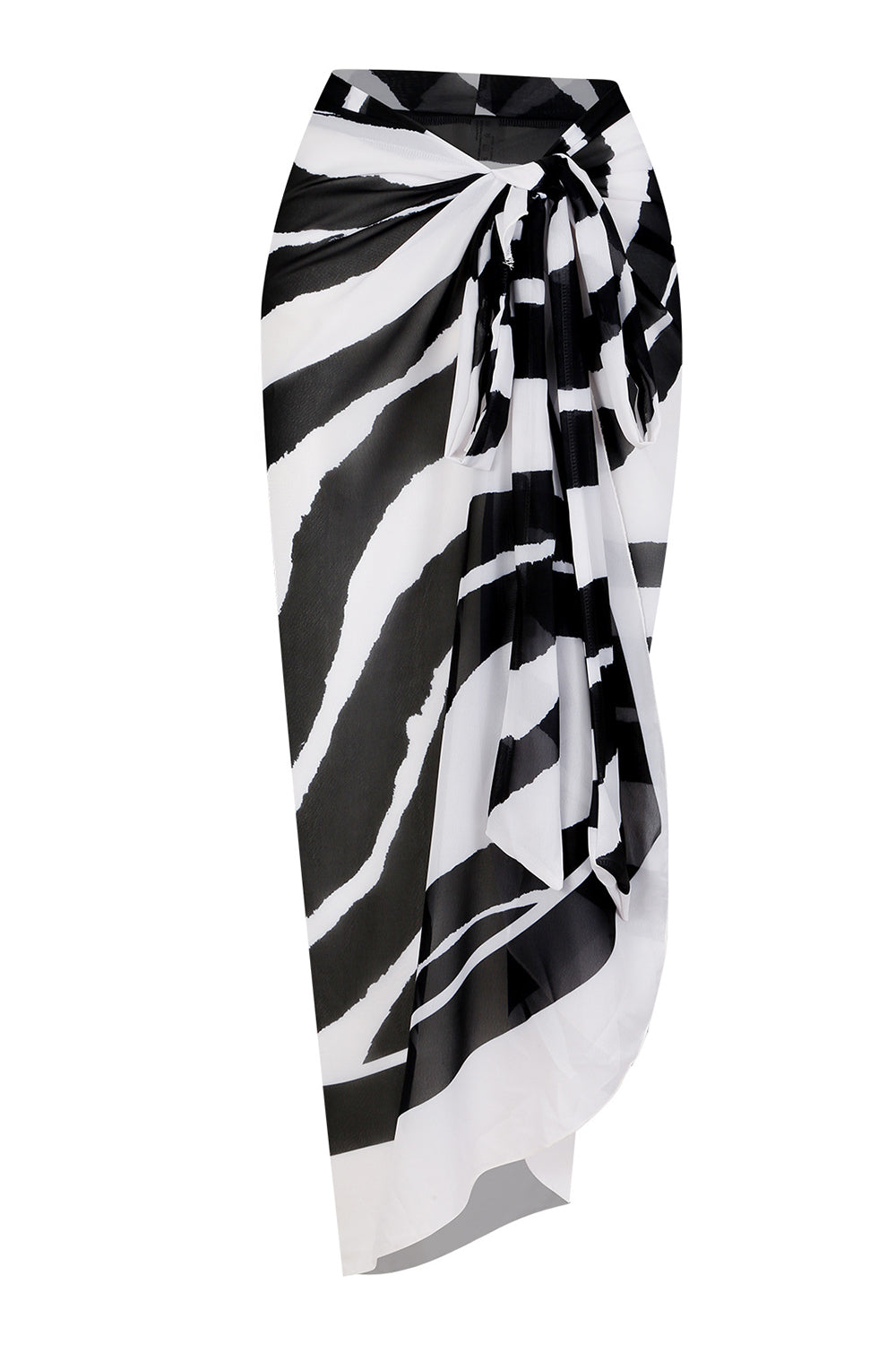 Halter Black One Piece Swimsuit with Cover Up