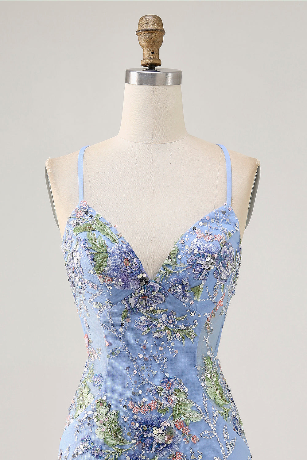 Pink Bodycon Short Floral Homecoming Dress with Sequins