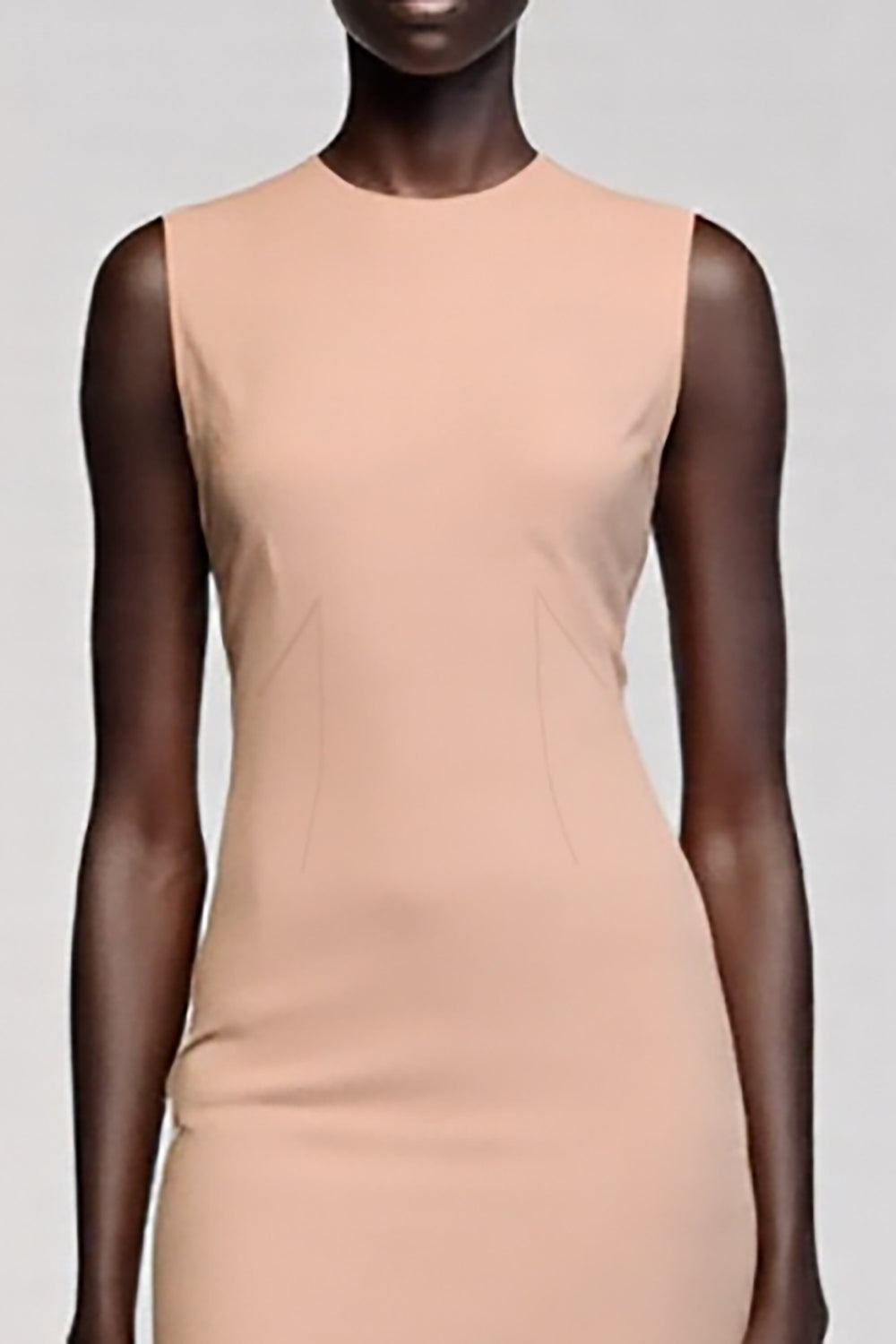 Mermaid Round Neck Asymmetrical Champagne Wedding Guest Dress