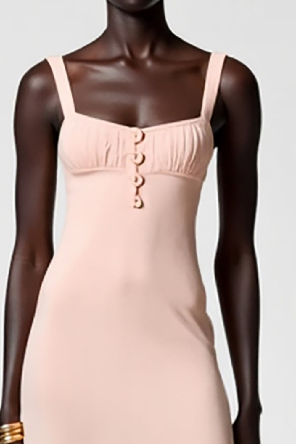 Pink Chiffon A Line Midi Wedding Guest Dress