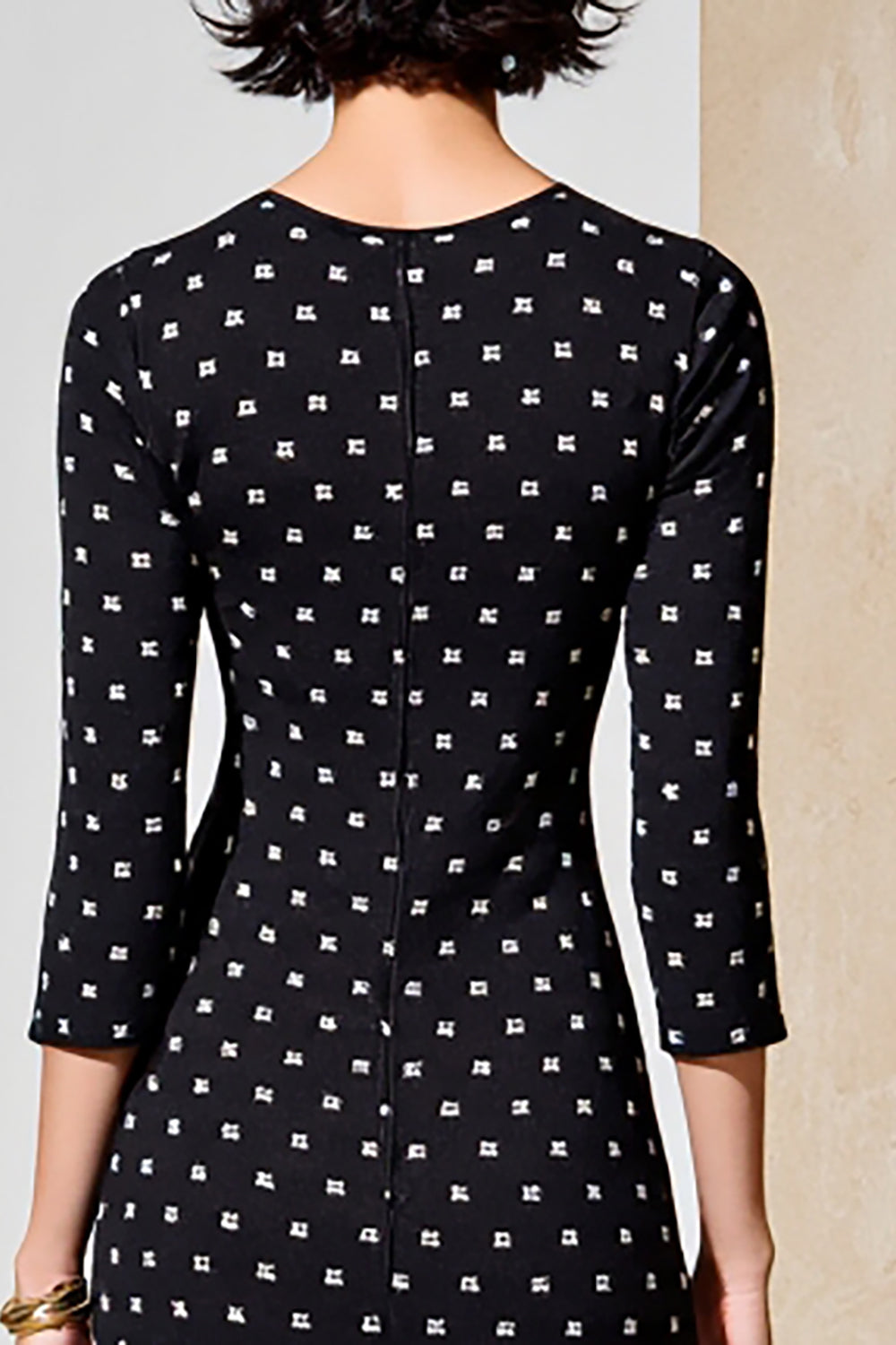 Black A Line V Neck Long Wedding Guest Dress