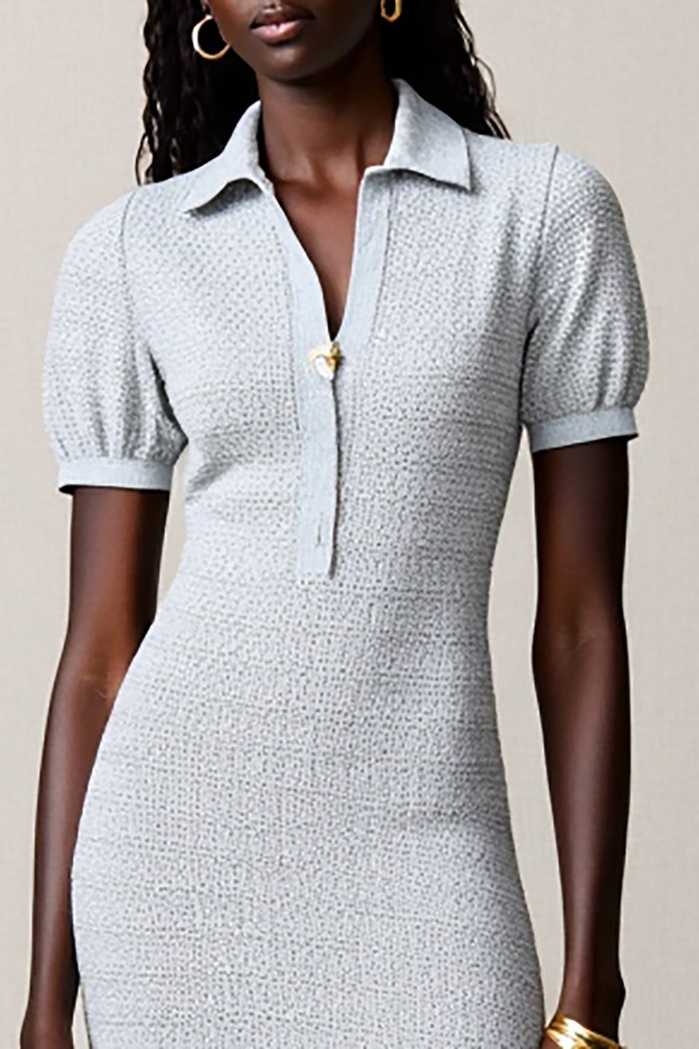 Dusty Blue A Line Wedding Guest Dress With Ruffles