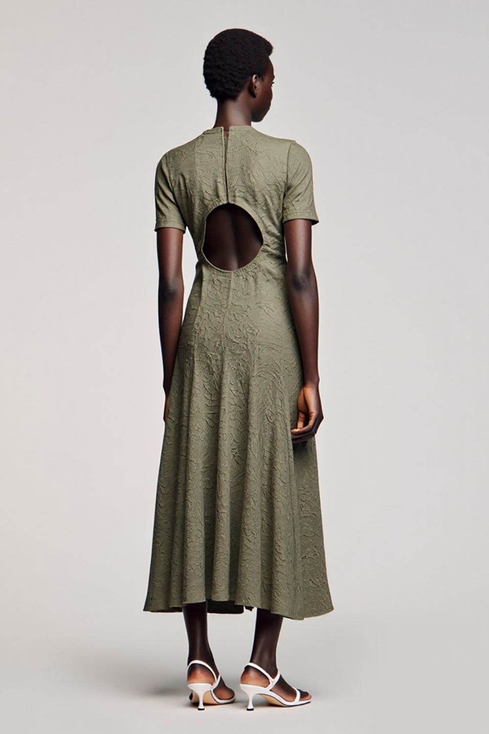 Olive A Line Cut Out Wedding Guest Dress