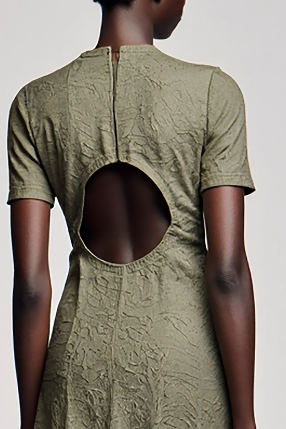 Olive A Line Cut Out Wedding Guest Dress