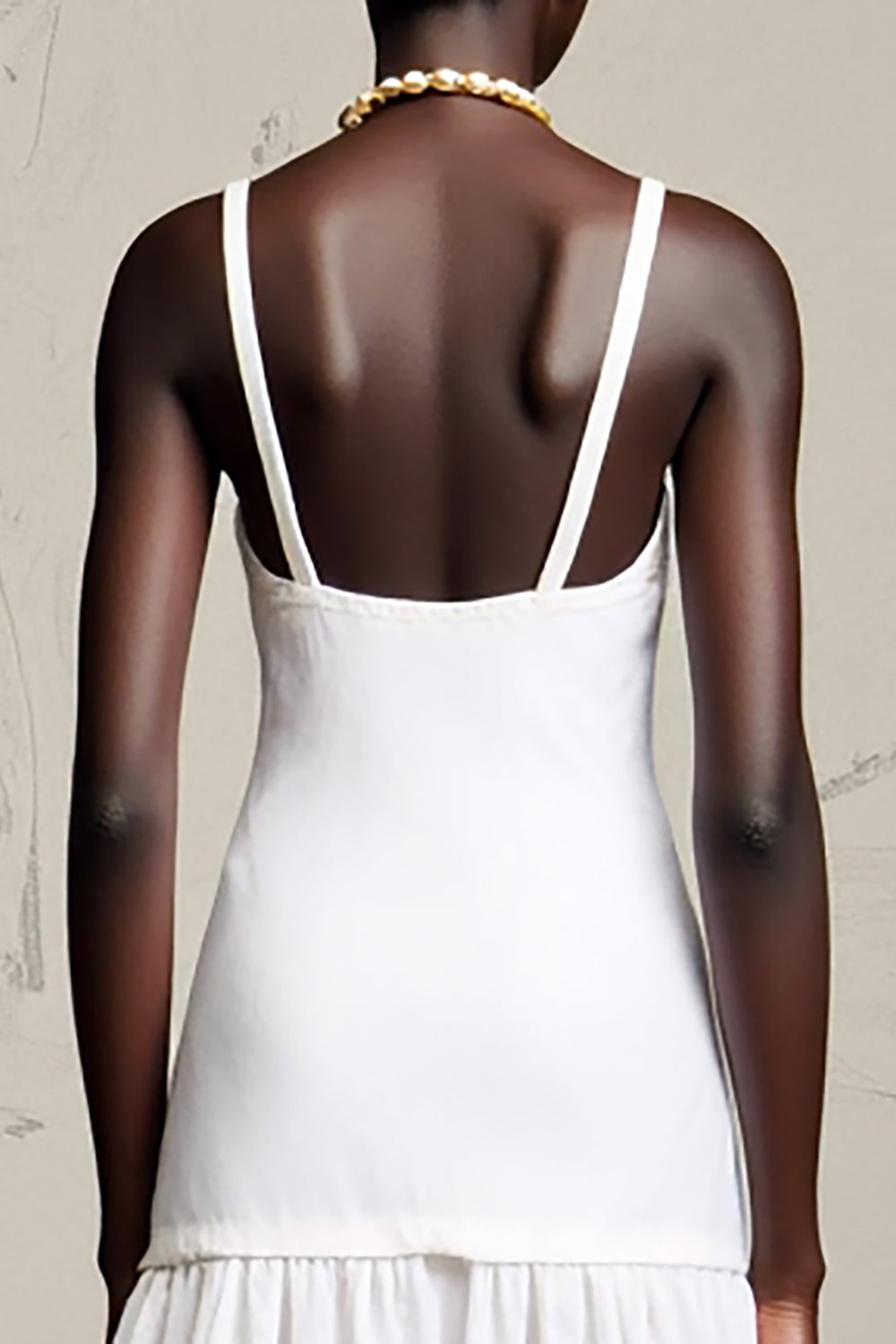 Whiet A Line Spaghetti Straps Wedding Guest Dress with Flowers