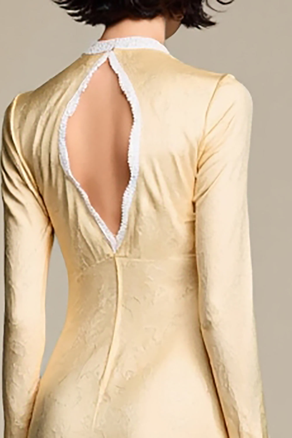 Champgane Bodycon Long Sleeves Wedding Guest Dres