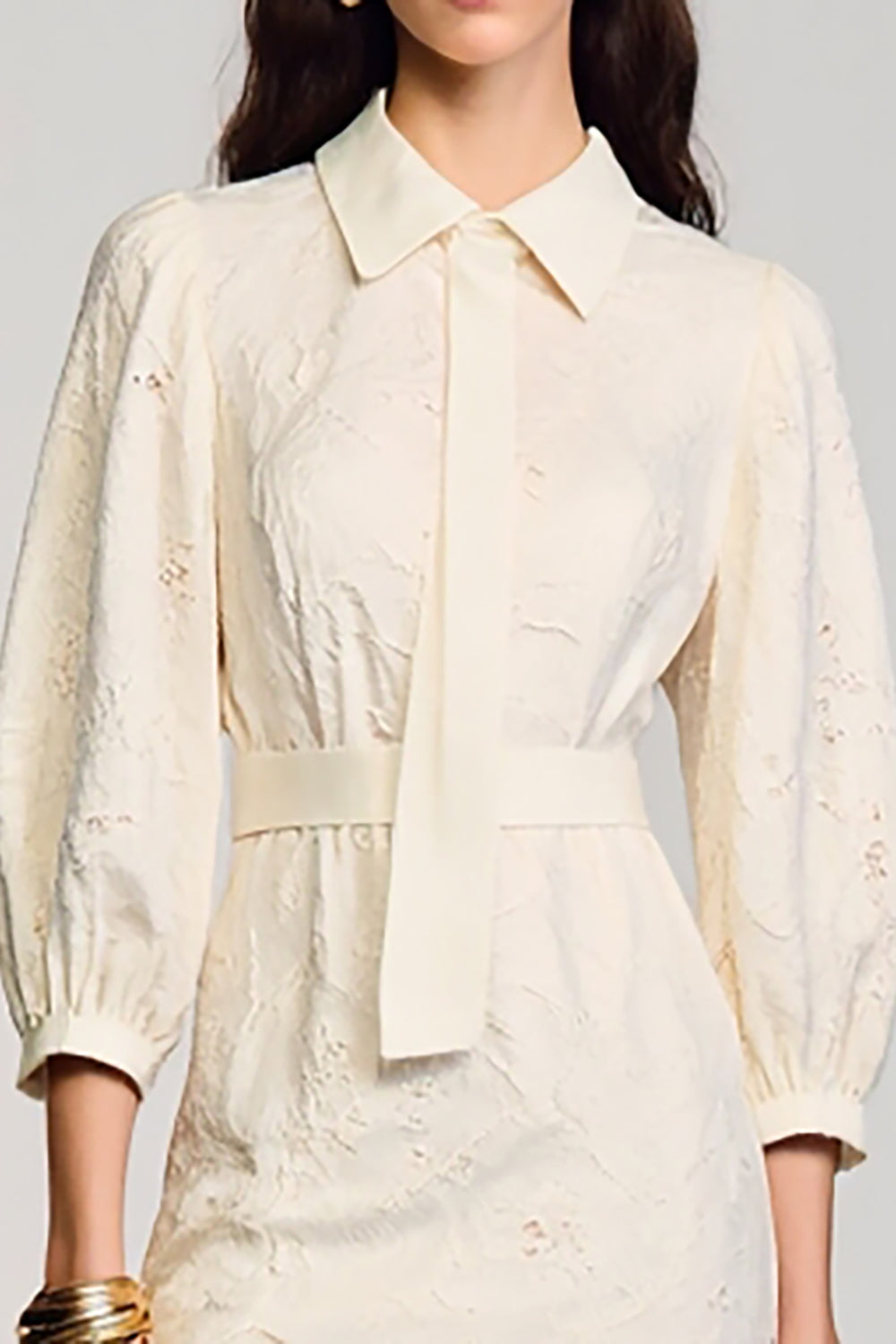 Ivory Lace Short Wedding Guest Dress