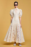 Lace Ivory A Line Wedding Guest Dress