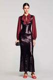 Sparkly Black Sequins Sheath Wedding Guest Dress