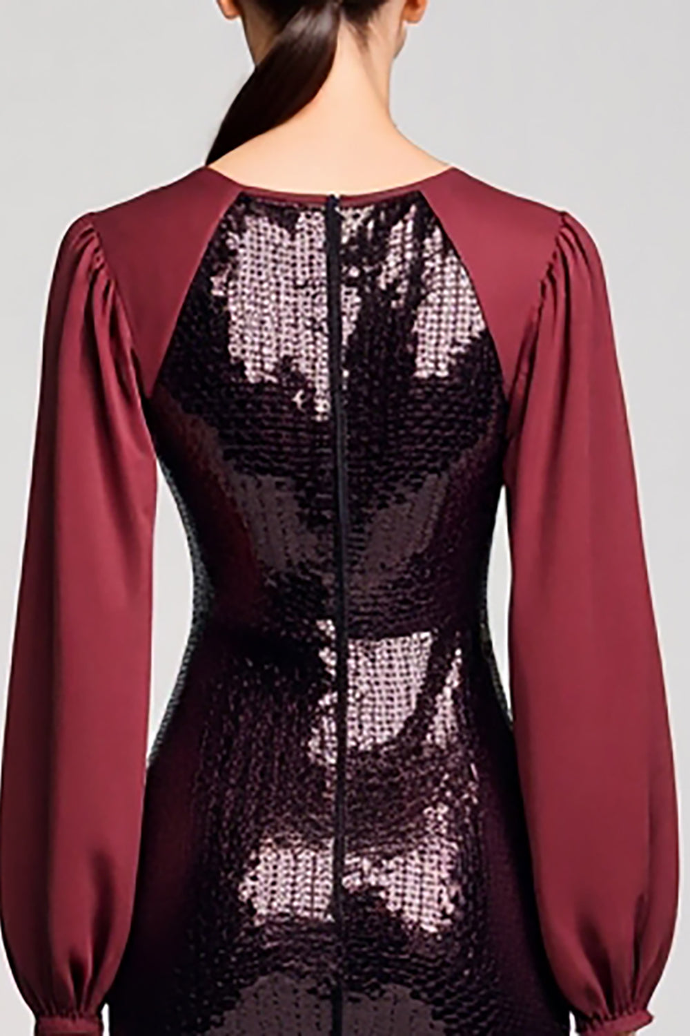 Sparkly Black Sequins Sheath Wedding Guest Dress