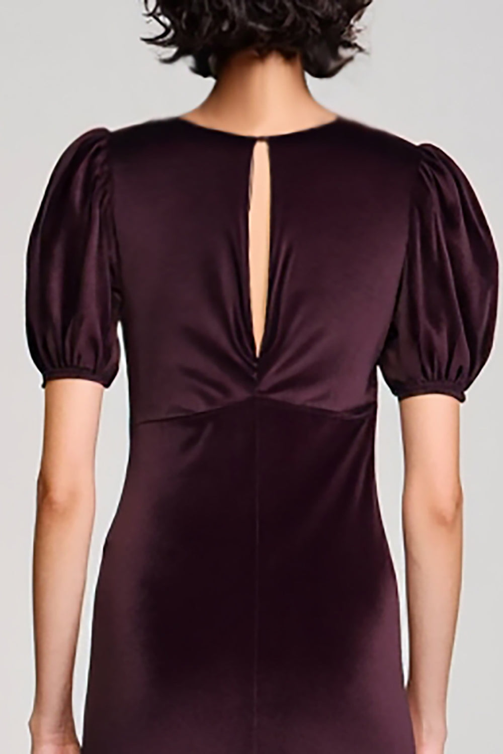 Velvet Burgundy Sheath Wedding Guest Dress