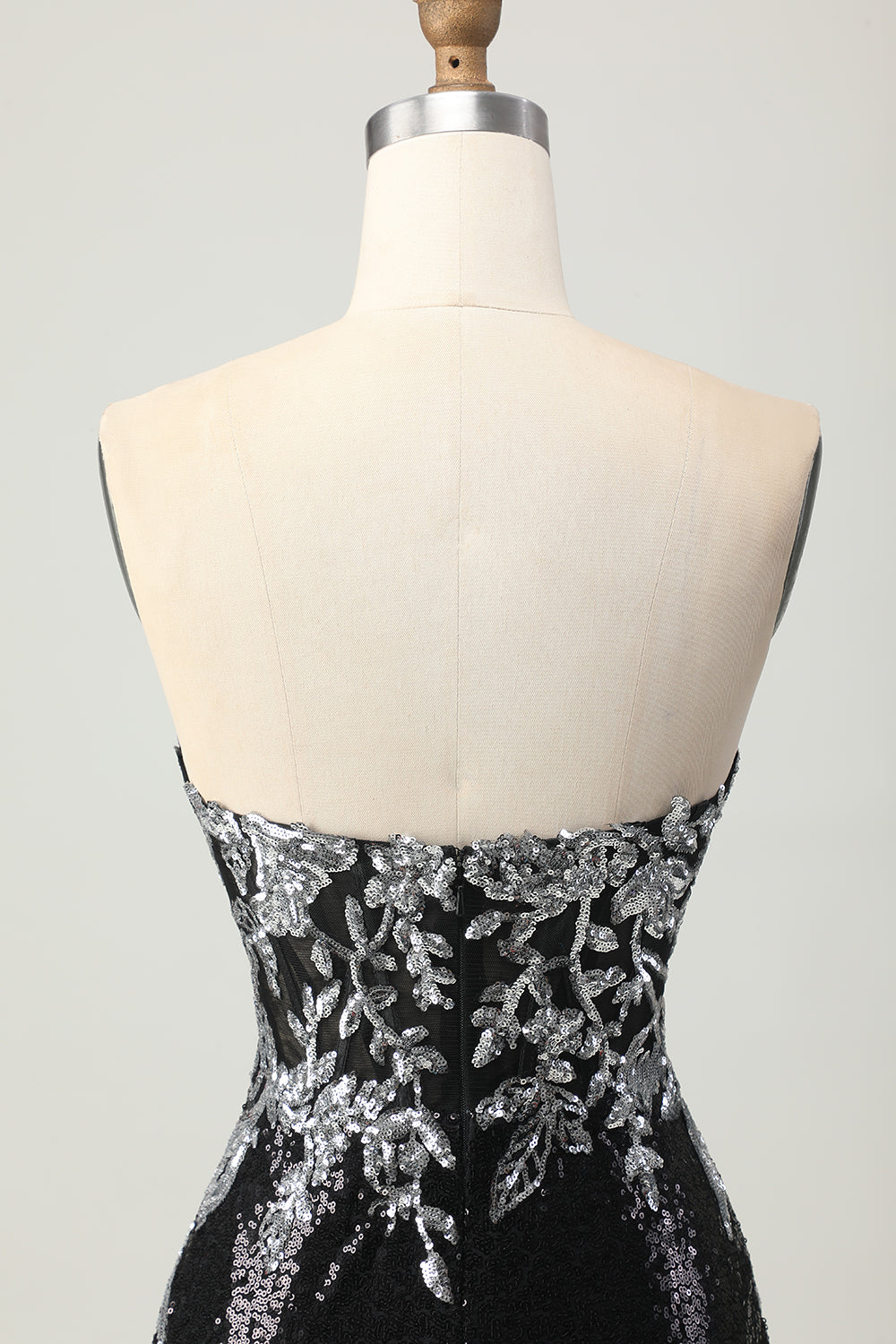 Sparkly Black Silver Bodycon Sequins Mini Homecoming Dress