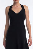 A-Line Halter Little Black Dress