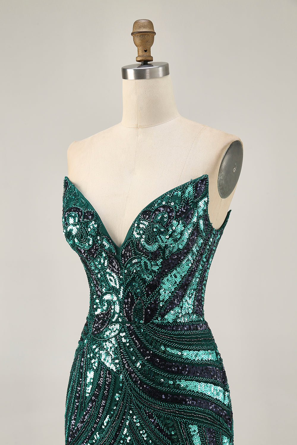 Sparkly Royal Blue Strapless Sequins Tight Short Homecoming Dress
