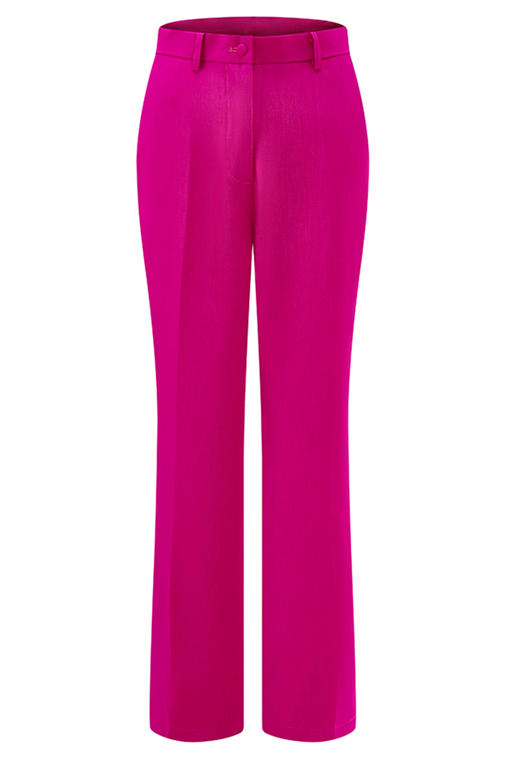 Fuchsia 2-Piece One Button Notched Lapel Women Suits