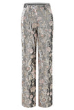 2-Piece Sparkly Grey Peak Lapel Women Suits
