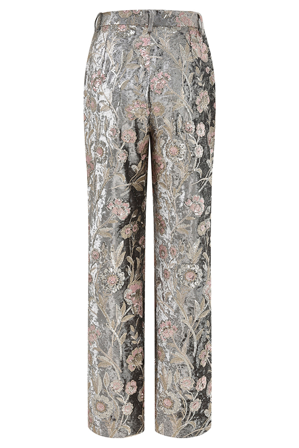 2-Piece Sparkly Grey Peak Lapel Women Suits