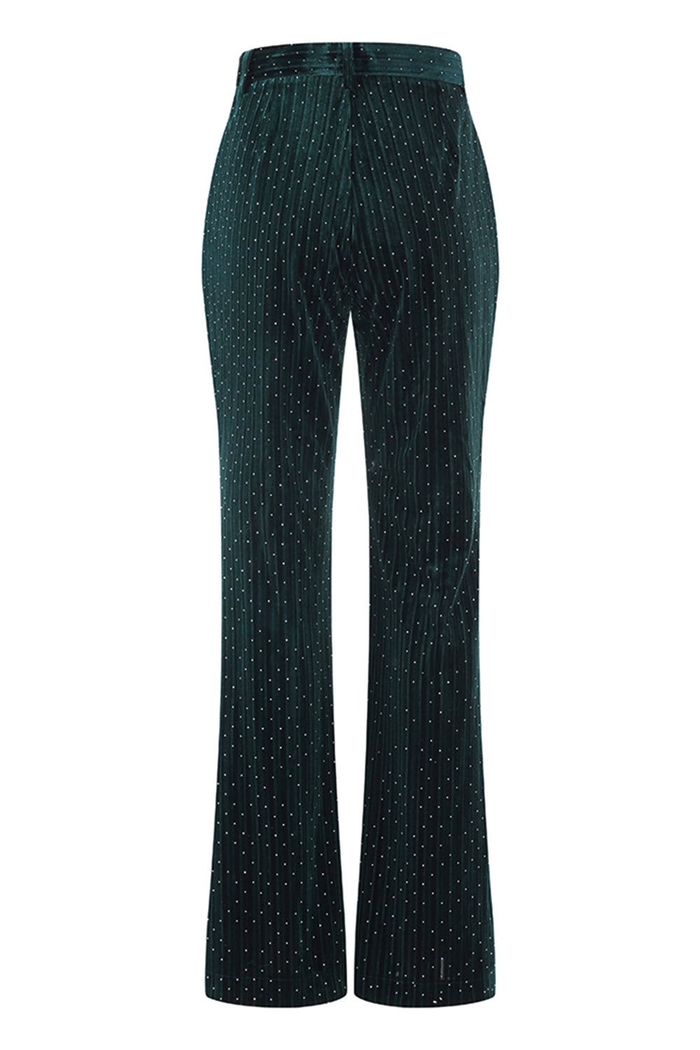 Dark Green Beaded Peaked lapel 2 Pieces Prom Suits