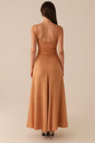 Twilight Sheath Spaghetti Straps Ruched Evening Dress