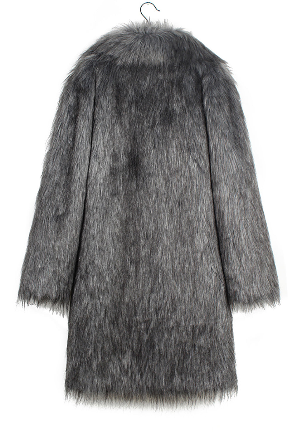 Brown Midi Faux Fur Warm Thickened Men's Coat