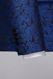 Jacquard Blue Shawl Lapel 2 Pieces Men's Prom Suits