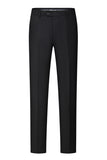 Men's Black Peaked Lapel Beaded 3 Pieces Wedding Suits