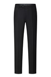 Men's Black Peaked Lapel Beaded 3 Pieces Wedding Suits