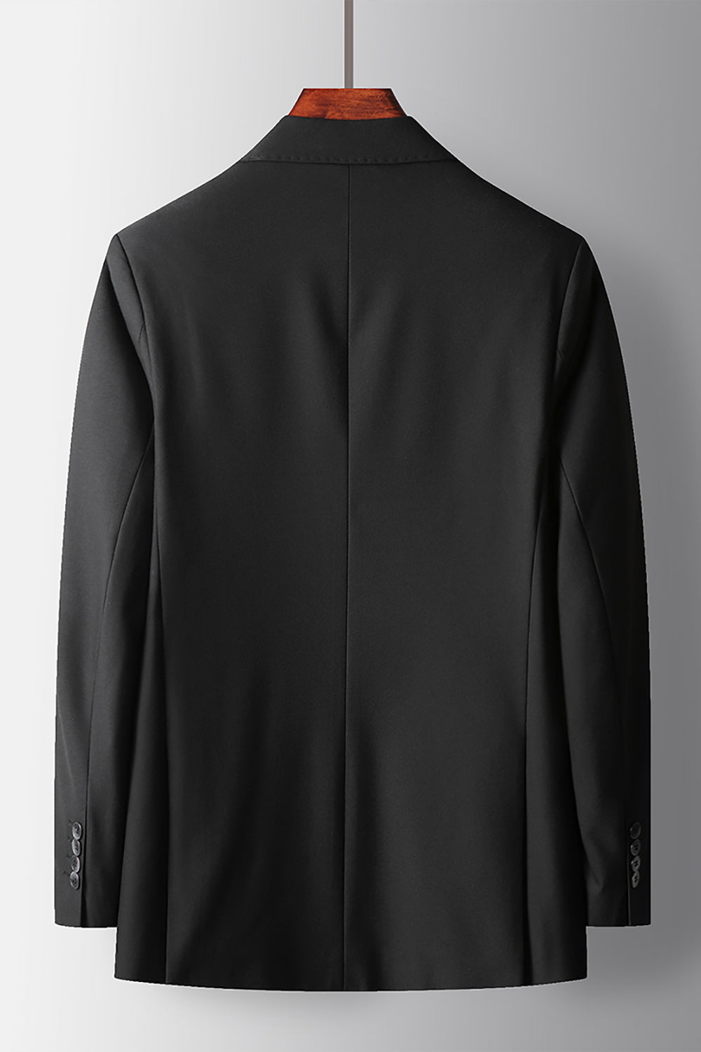 Peak Lapel Black 2 Pieces Men's Formal Suits