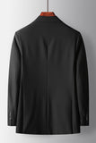 Peak Lapel Black 2 Pieces Men's Formal Suits